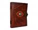 Handmade Brown Leather Journal Note Book Eye 120 Handmade Paper Dairy